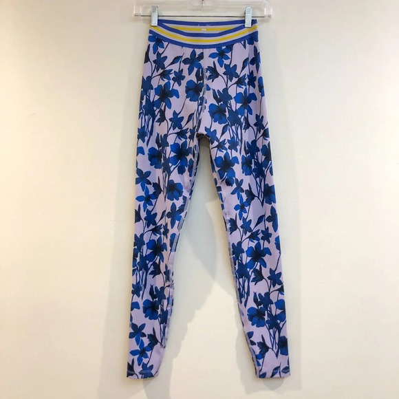 BeyondYoga x Soulcycle Floral Colorful Compression Full Length Leggings Small